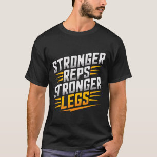Camiseta Exercício de pressão na perna Malhação de construç