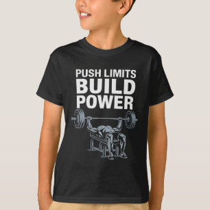 Camiseta Exercício de Supino Reto Musculação Treino de Fitn
