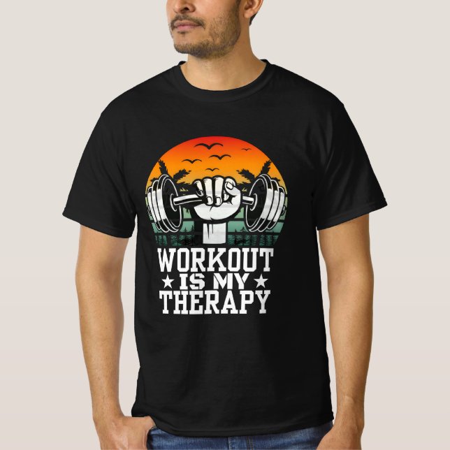 Camiseta exercício é minha terapia (Frente)