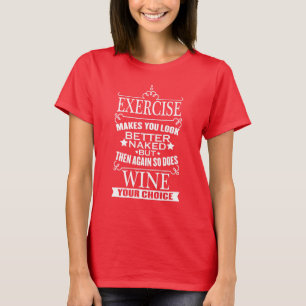 Camiseta Exercício Engraçado das Mulheres