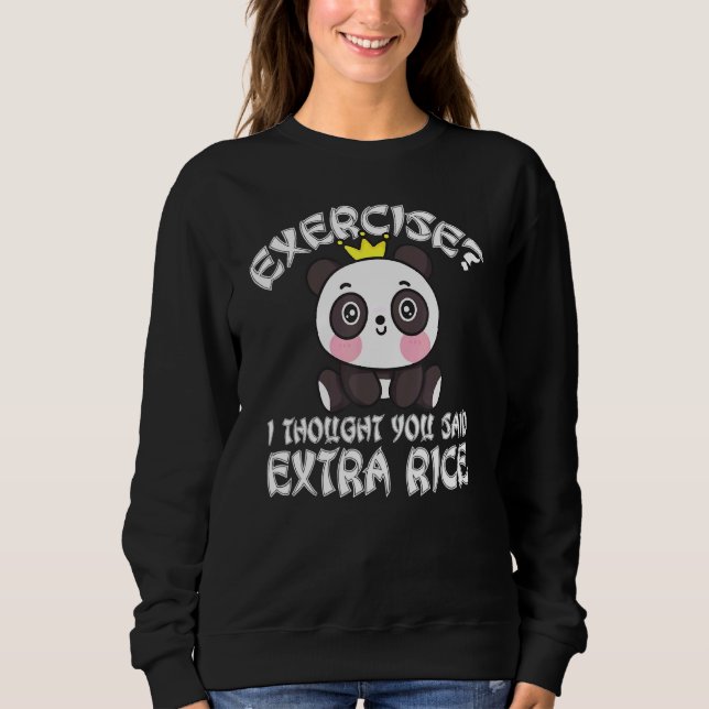 Camiseta Exercício Eu Pensei Que Você Disse Comida Asiática (Frente)