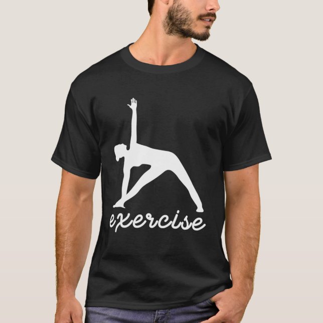 Camiseta Exercício Gráfico de Exercício de Workout (Frente)