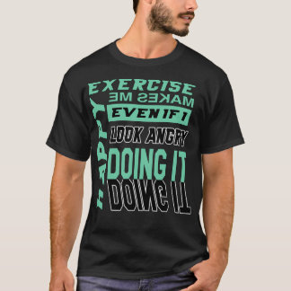Camiseta Exercício Me Faz Feliz, Verde