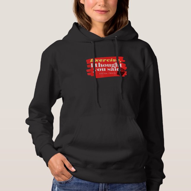 Camiseta Exercício Ou Fries (Frente)