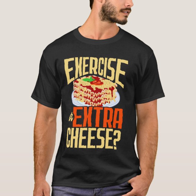Camiseta Exercício Ou Queijo Extra Codi De Alimentos Em Cuí (Frente)