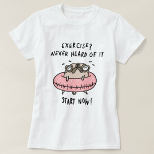 Camiseta Exercício Pug
