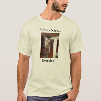 Camiseta exercício, Simon diz…, exercício!