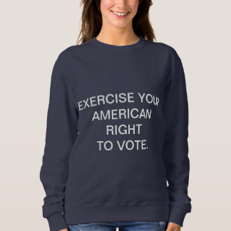 CAMISETA EXERCITE SEU DIREITO DO AMERICANO DE VOTAR