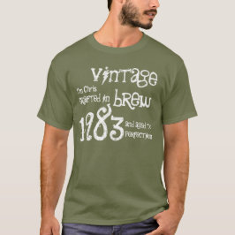 Camiseta Exército 1983 da fermentação do vintage do
