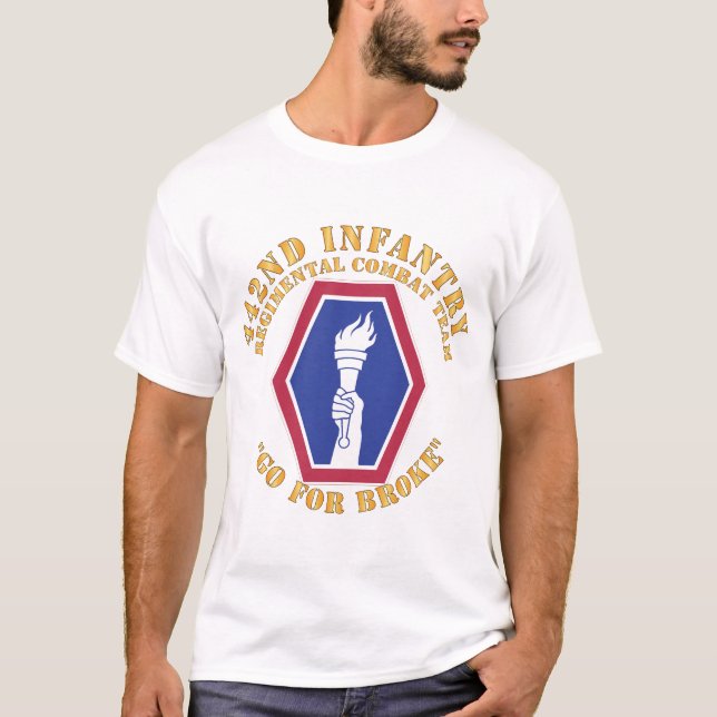 Camiseta Exército - 442ª Equipe de Combate Regional de Infa (Frente)