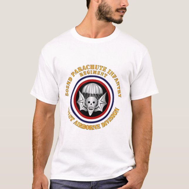 Camiseta Exército - 502º PIR - Divisão de Transportes Aéreo (Frente)