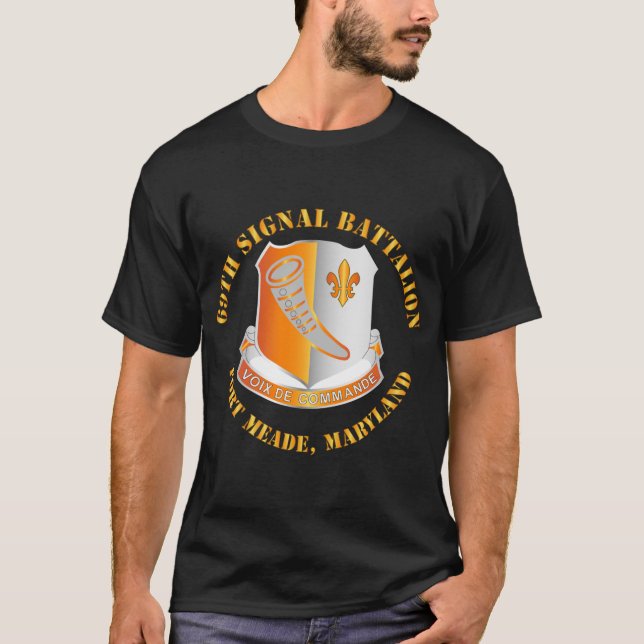 Camiseta Exército - 69º Batalhão de Sinal - Fort Meade Mary (Frente)