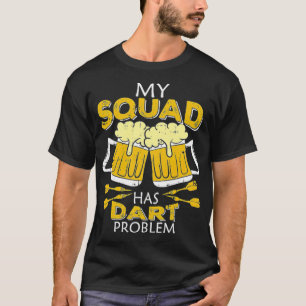 Camiseta Exército africano do Quadrado do Jogador de Dart P