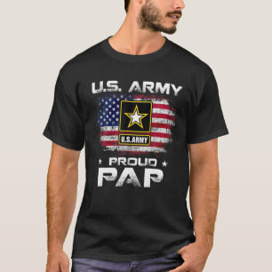 Camiseta Exército Americano Orgulhoso apunhalado com bandei