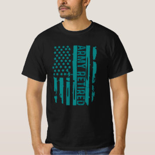 Camiseta Exército aposentado - aposentadoria militar do Exé