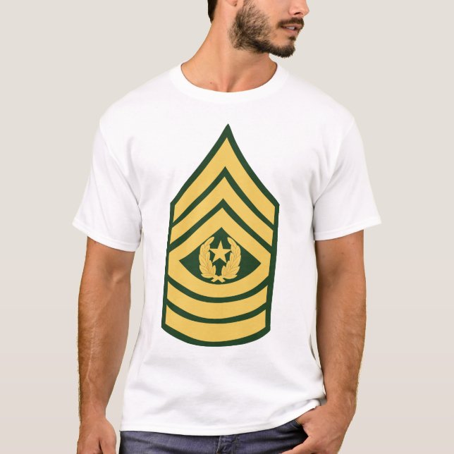Camiseta Exército - Comando Major E-9 (CSM) (Frente)