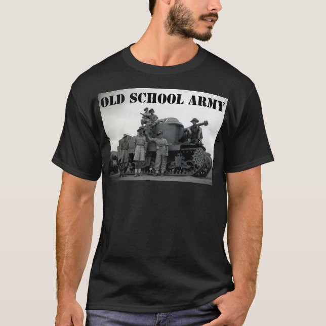Camiseta Exército da velha escola (Frente)