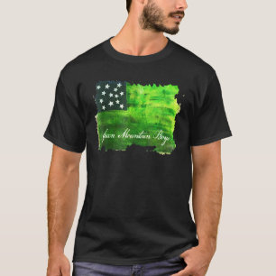 Camiseta Exército de Bois Vermontes Vermont, Bandeira Amer