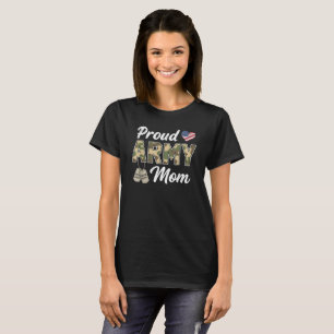 Camiseta Exército de Mãe Orgulhosa Presentes do Dia das Mãe