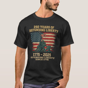 Camiseta Exército dos EUA Desfile Militar dos EUA 250 anos 