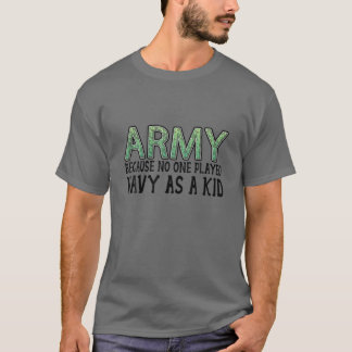 Camiseta Exército Engraçado Dizendo Exército Porque Ninguém