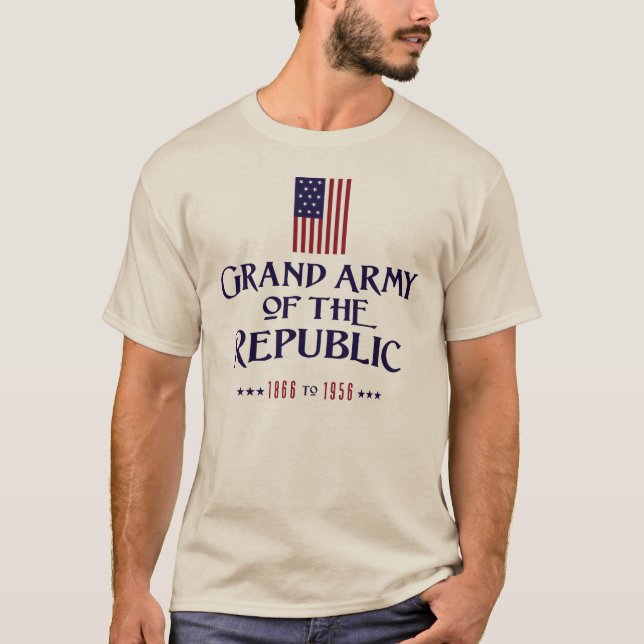 Camiseta Exército grande da república - w/Flag (Frente)
