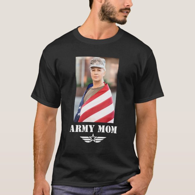 Camiseta Exército Mãe com Foto (Frente)