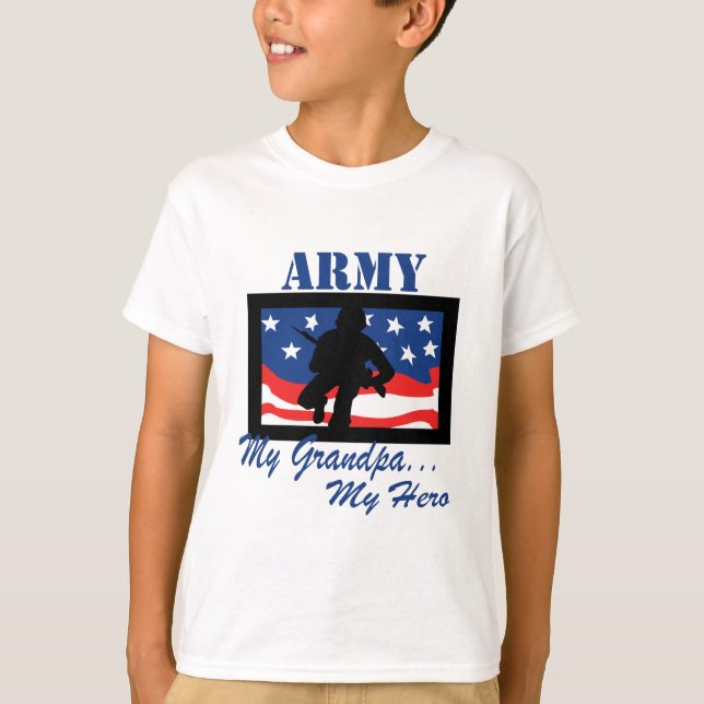 Camiseta Exército meu vovô meu herói (Frente)