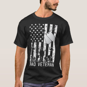 Camiseta Exército Militar de Bandeira Americano do Iraque V