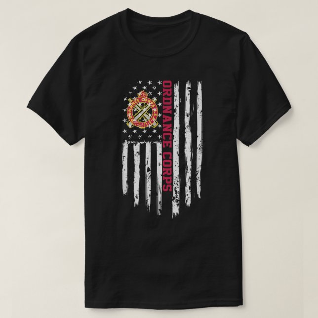 Camiseta Exército Ordnando Corpo Americano (Frente do Design)