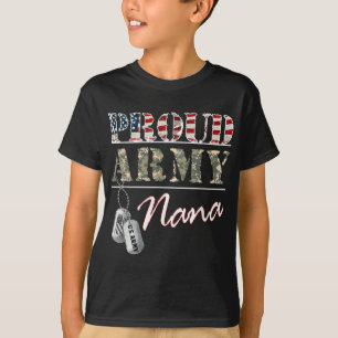 Camiseta Exército Orgânico Nana Americana Bandeira Veterist
