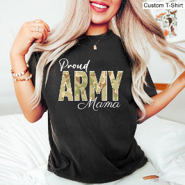 Camiseta Exército orgulhoso Mama Vereadores negros militar