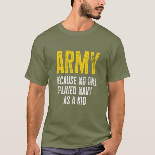 Camiseta Exército Porque Ninguém Jogou Marinho Como Um Braç (Frente)
