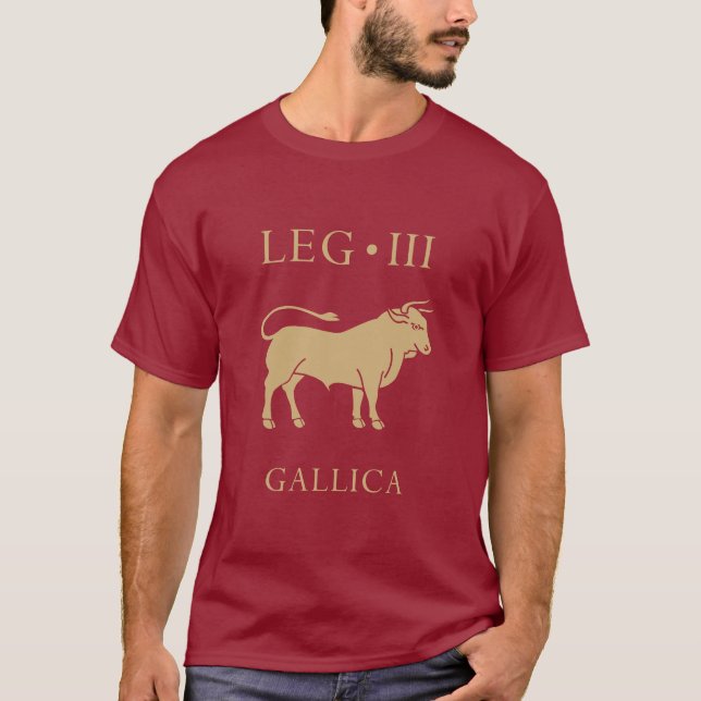 Camiseta Exército Romano Imperial - Legio III Gallica (Frente)
