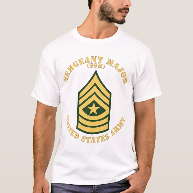 Camiseta Exército - Sargento Major - SGM - Flat (Frente)
