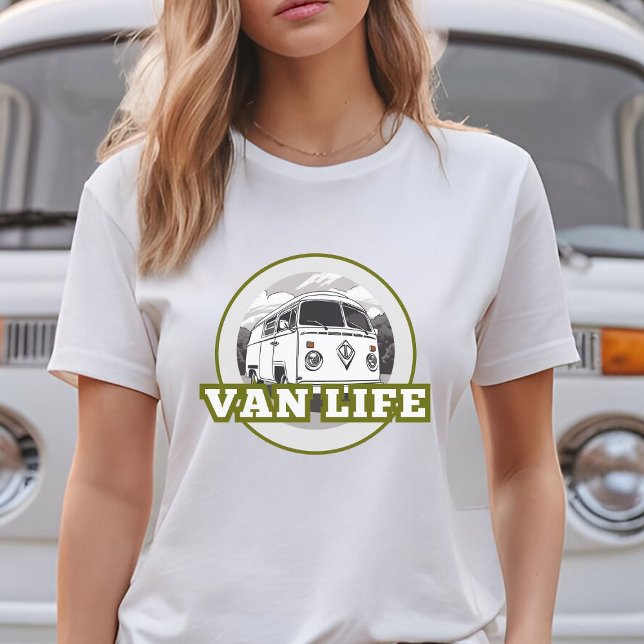 Camiseta Exército Van Life verde (Criador carregado)