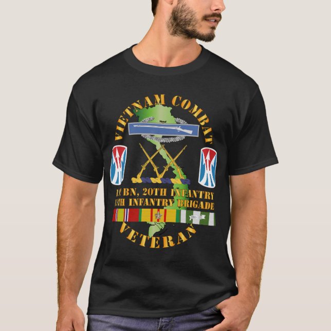 Camiseta Exército - Vietnam Combate Vet - CIB - DUI w (Frente)