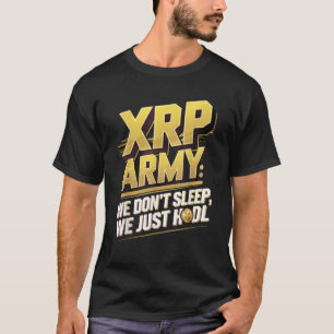 Camiseta Exército XRP Ripple Cripto Moeda Criptográfica Xrp