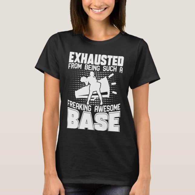 Camiseta Exhausted From Being Such Freaking Awesome Base Ch (Frente)