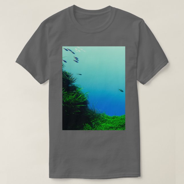 Camiseta Exibição de Aquário (Frente do Design)