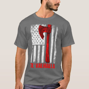 Camiseta Exibindo Sinalizador dos EUA