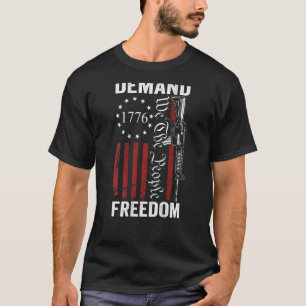 Camiseta Exigir Liberdade A Partir Do Pessoas AR15 Pro Gun