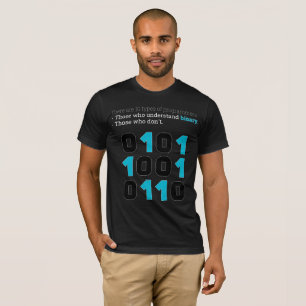 Camiseta Existem 10 Tipos de Programadores – Piada Binária 