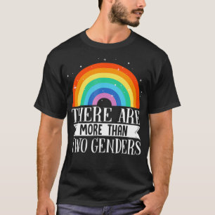 Camiseta Existem mais de 2 gêneros LGBTQ1