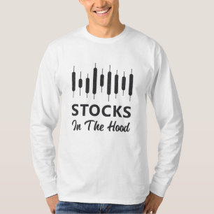 Camiseta Existências No Mercado De Ações No Comércio De Com