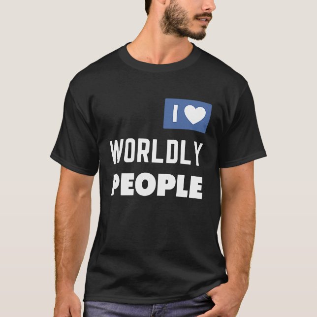 Camiseta ExJW Ex Jehovah's Witness I Love Worldwide Pessoas (Frente)