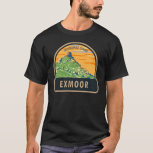 Camiseta Exmoor National Park Castle Rock England Vintage