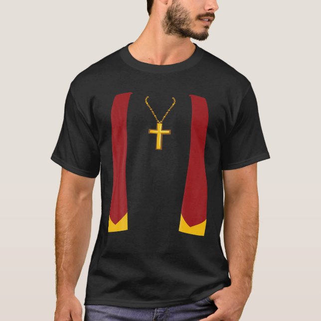 Camiseta Exorcismo do fantasma do padre Halloween (Frente)