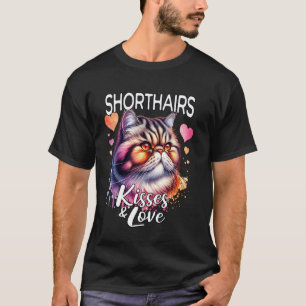Camiseta Exotic Shorthair Beija Exotic Shorthair Amor