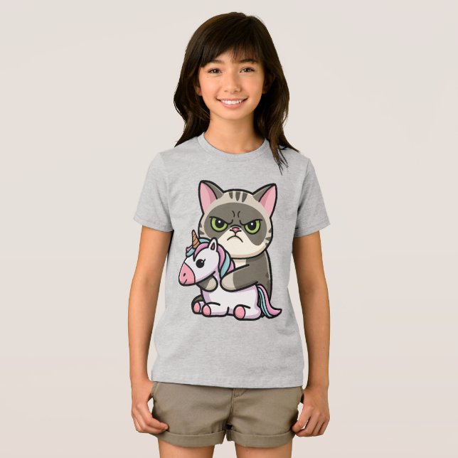 Camiseta Exotic Shorthair com Unicórnio (Frente Completa)